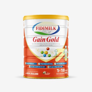 Sữa bột Fidimilk Gain Gold 900g cho người gầy, ăn uống kém từ 1 đến 18 tuổi