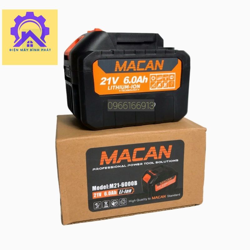 Pin 15cell 21v MACAN Chân Pin Phổ Thông Dung Lượng Cao
