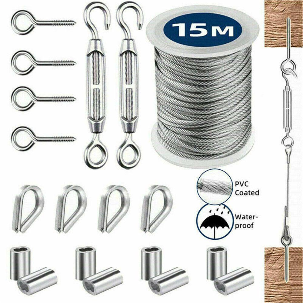 Dây Buộc Lều Đa Năng 15M 2mm Bằng Thép Không Gỉ