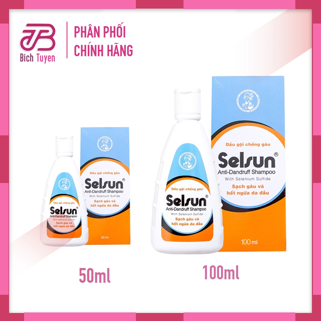 Dầu Gội Ngăn Ngừa Chống Gàu Selsun Ngừa Gàu - Làm Sạch Vảy Nấm - Ngứa Da Đầu 50ml -100ml BT Cosmetic