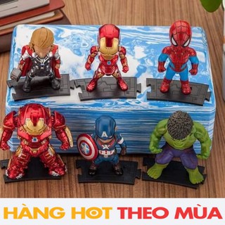 Bộ mô hình 6 siêu anh hùng Avengers Marvel Civil War Endgame