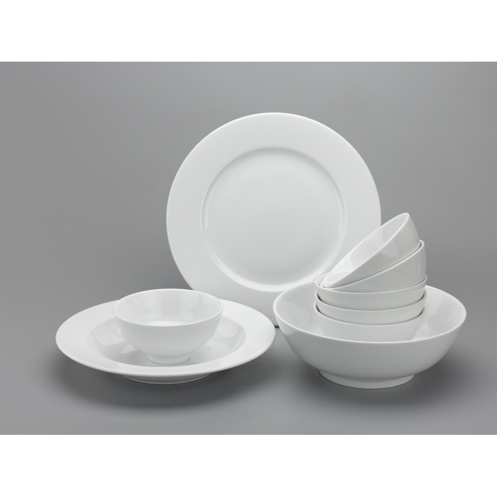 Dĩa tròn 18 cm Jasmine Trắng - Gốm sứ cao cấp Minh Long I