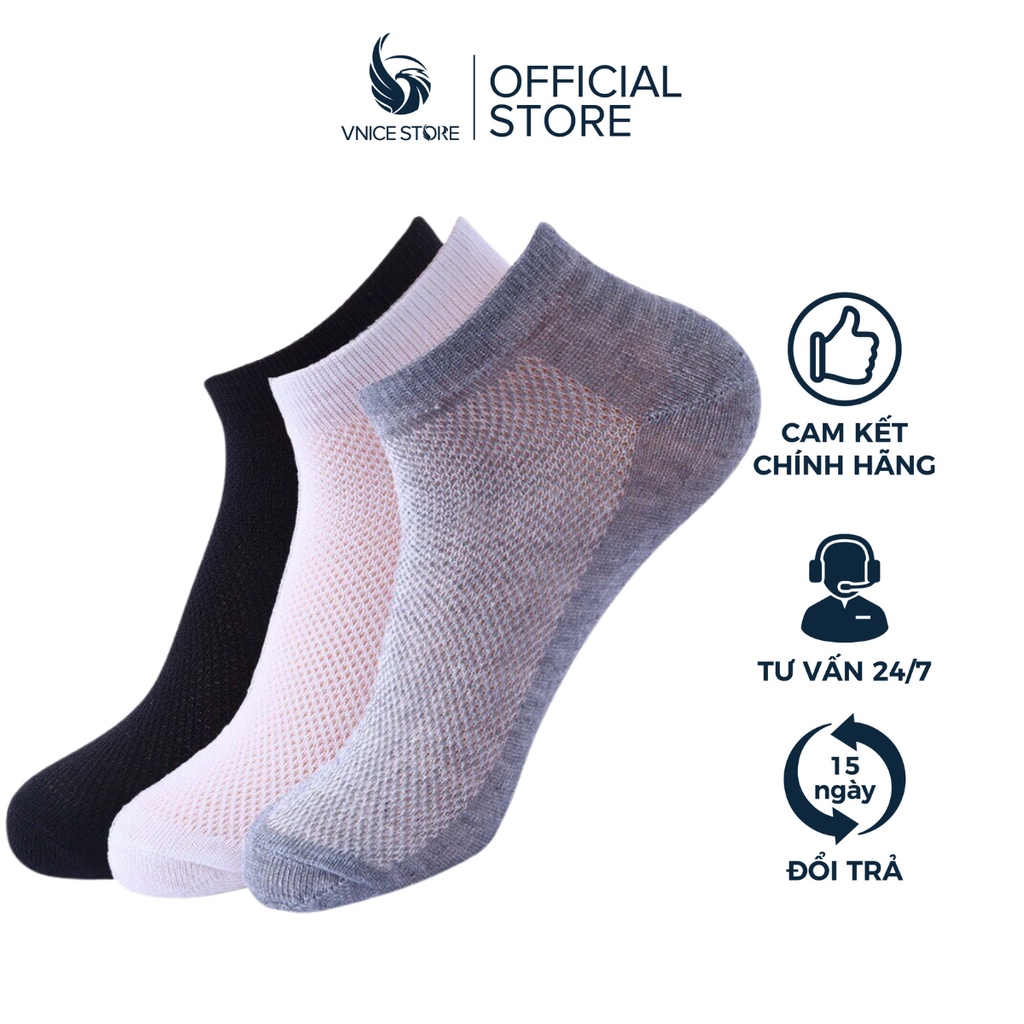 Tất Cổ Ngắn Màu Ngẫu Nhiên Chống Hôi Chân Phù Hợp Cả Nam Và Nữ Vnicestore