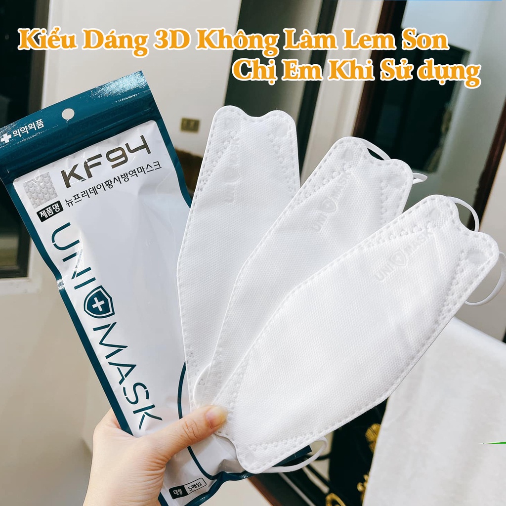 Khẩu Trang Kháng Khuẩn 4D KF94 Uni Mask