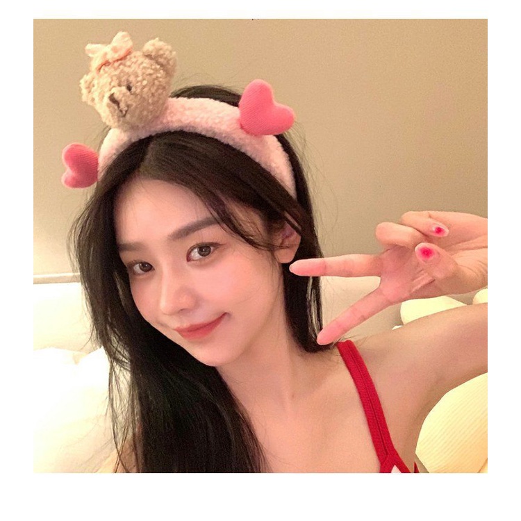 Băng Đô Cài Tóc Rửa Mặt Hình Gấu / Thỏ Dễ Thương Cho Nữ