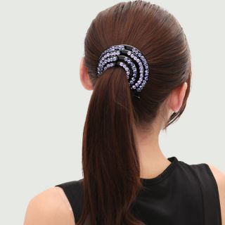 Kẹp búi tóc dạng tròn dinh đá