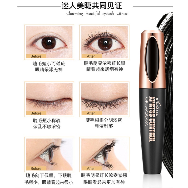 Mascara Qic Màu Đen Chống Thấm Nước Làm Cong Dày Và Dài Mi
