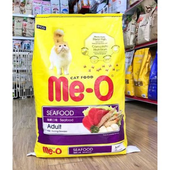 7kg Nguyên hạt - Thức ăn cho mèo lớn Me-O bao (các vị)