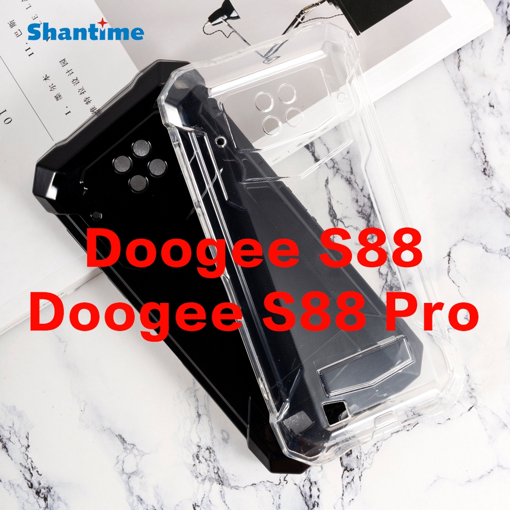 Dành Cho Doogee S88 Pro Doogee S88 Doogee S88 Plus Gel Silicon Điện Thoại Bảo Vệ Mặt Sau Vỏ Mềm TPU