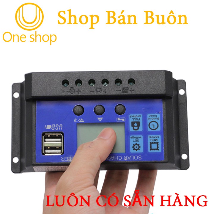 Bộ Điều Khiển Sạc Pin Mặt Trời 12/24V 20A