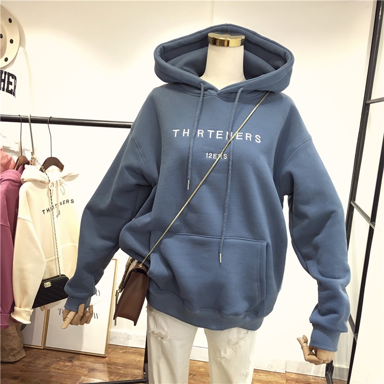 Mới Áo Hoodie Tay Dài Dáng Rộng Phong Cách Hàn Quốc Thời Trang Cho Nữ | BigBuy360 - bigbuy360.vn