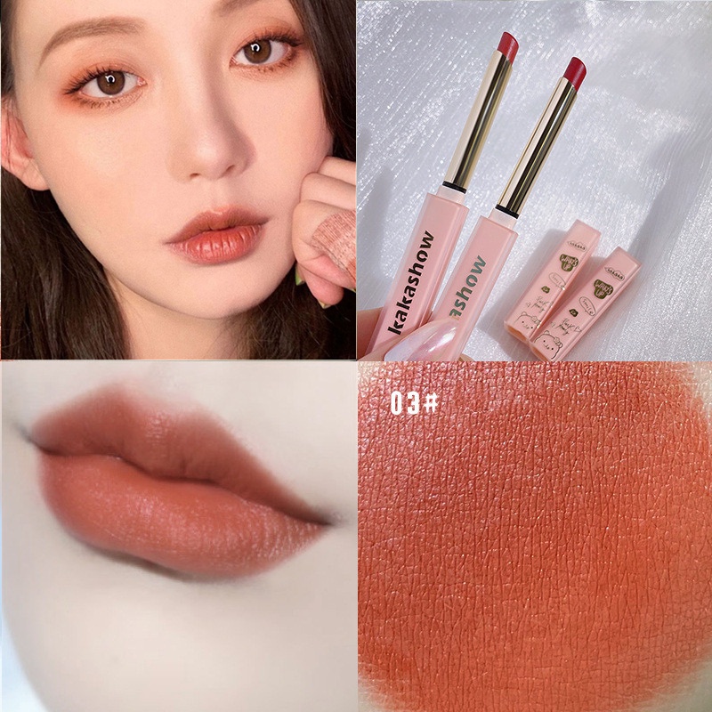 Son thỏi KAKASHOW Tông Lì Dưỡng Ẩm Chống Khô Môi Lâu Trôi
