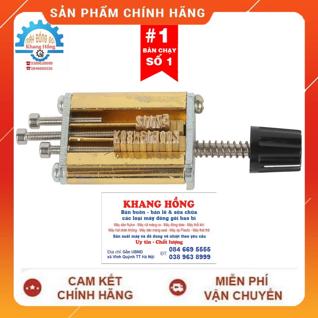 Khuôn Số, Bộ Số Máy In Date DY8 CHÍNH HÃNG