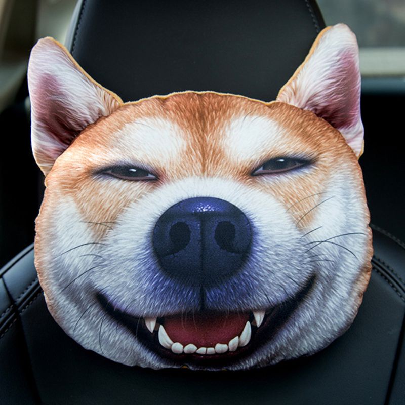 Gối kê cổ hình mặt chó 3D dễ thương