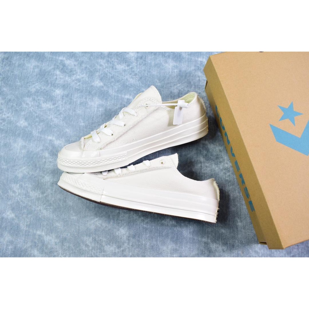 Vải Lanh Sữa Trắng Ống Thấp| Giày Sneaker Converse 1970s Renew 181 Vải Canvas Thân Thiện Với Môi Trường Màu Trắng Gạo Tự Nhiên Thân Thiện Với Môi Trường Cho Nam Và Nữ