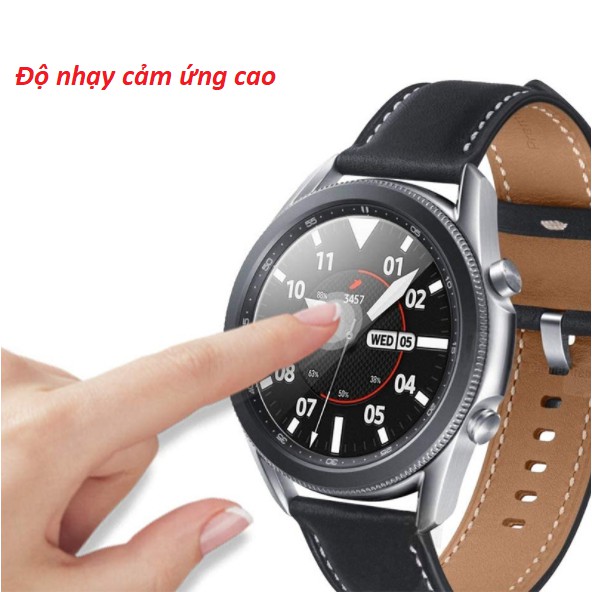 Bộ 3 miếng dán kính cường lực Gor cho đồng hồ Samsung Galaxy Watch 3 trong suốt, vát cạnh 2.5D, tặng keo chống hở mép.