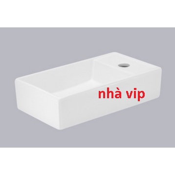 Chậu rửa mặt , lavabo vuông siêu nhỏ, đặt bàn hoặc treo, dùng cho không gian chật hẹp