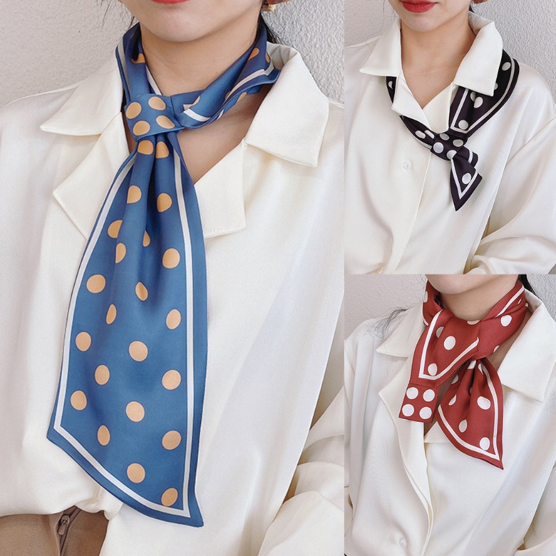 Khăn choàng cổ giả lụa dáng dài họa tiết chấm bi phong cách Hàn Quốc cho nữ
 | BigBuy360 - bigbuy360.vn