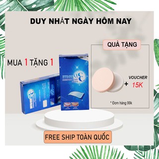 Miếng dán trắng răng 3D White Teeth Whitening Strip làm trắng răng nhanh chóng tiện lợi dễ sử dụng 1 hộp 7 miếng