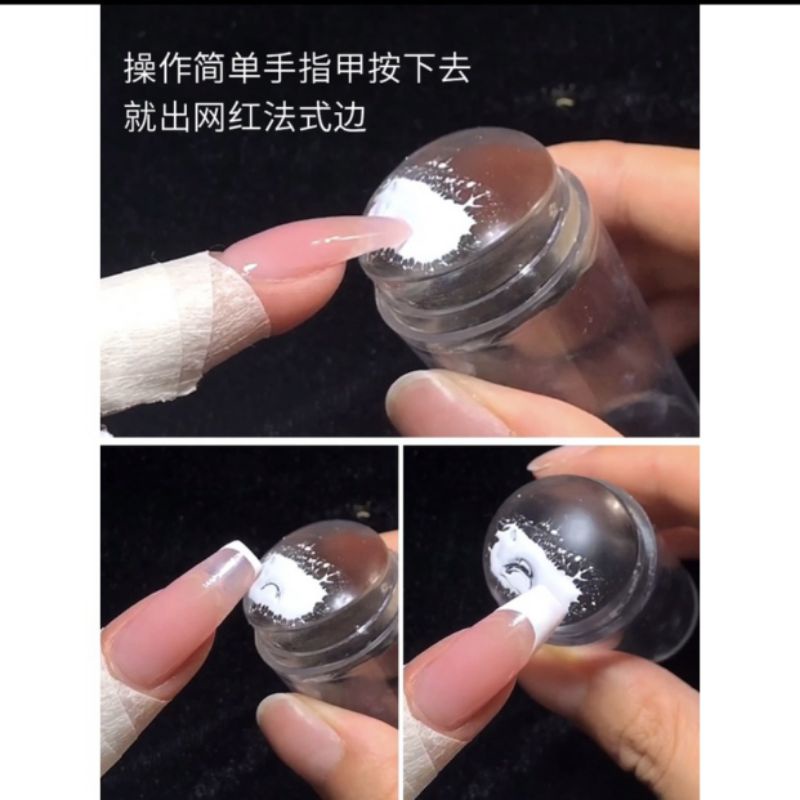 Con dấu silicon in hình lên móng tay ,đầu in nail