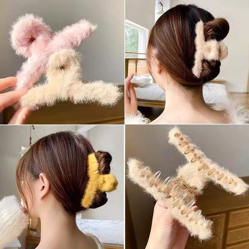 Kẹp Tóc Lông Nhung Thời Trang Thu Đông 2023