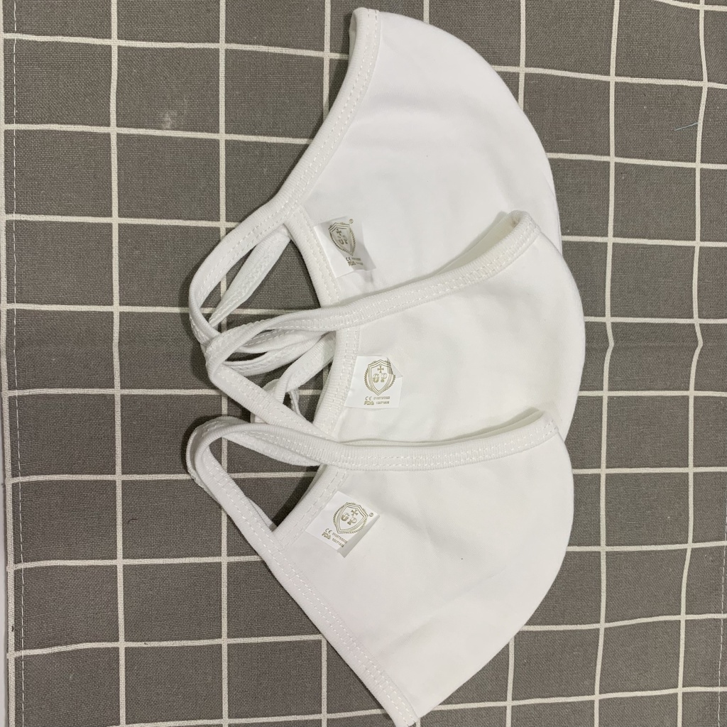 Khẩu trang vải chất cotton thoáng mát, kháng khuẩn cao cấp (Gói 10 cái)