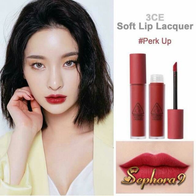 [2018] Son kem lì 3CE Lacquer Soft Lip đù màu