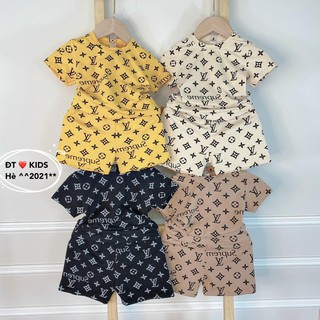 Bộ cộc tay cho bé 💖 Bộ cộc tay LV Sup cho bé trai bé gái 💖 chất thun lạnh cao cấp siêu mềm siêu mát