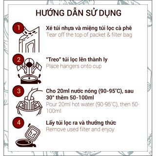 Cà Phê Túi Lọc vị đậm đà 100% Robusta - Typical Coffee