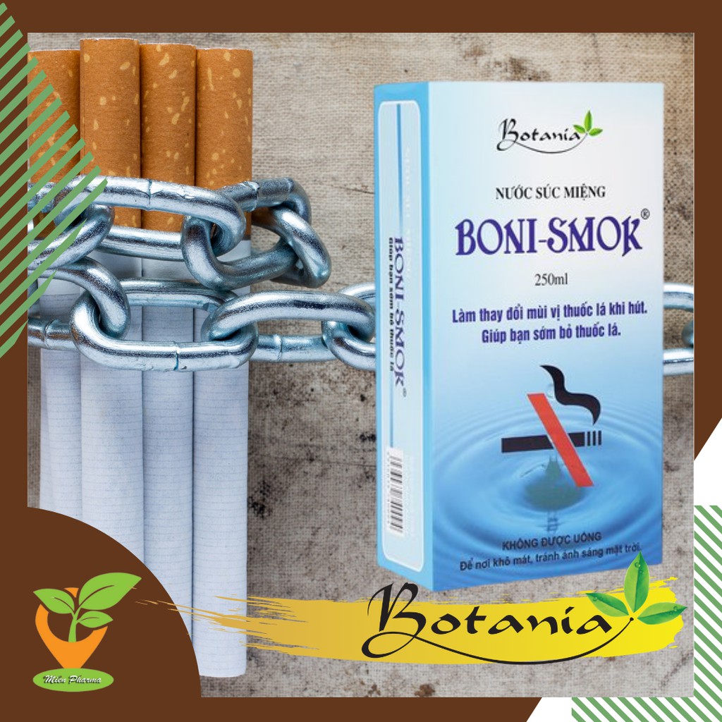 Nước súc miệng Boni Smok - Nước súc miệng cai thuốc lá [BoniSmok]