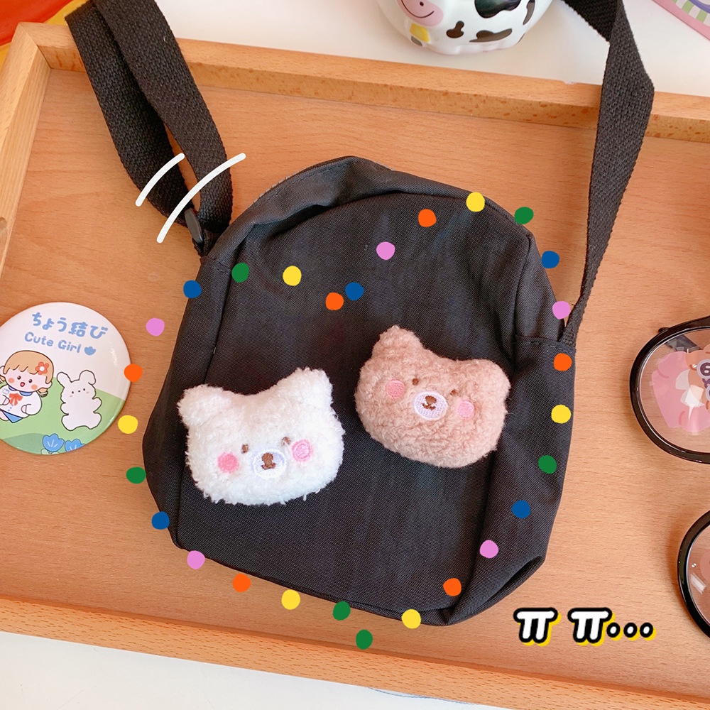 Thời trang ghim cài áo thiết kế kiểu động vật hoạt hình nhồi bông nhỏ nhắn dễ thương phong cách Nhật bản