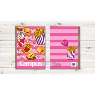 Vở kẻ ngang có lề Campus - FOOD (Khổ B5, 120 trang) (Hộp 20 cuốn)