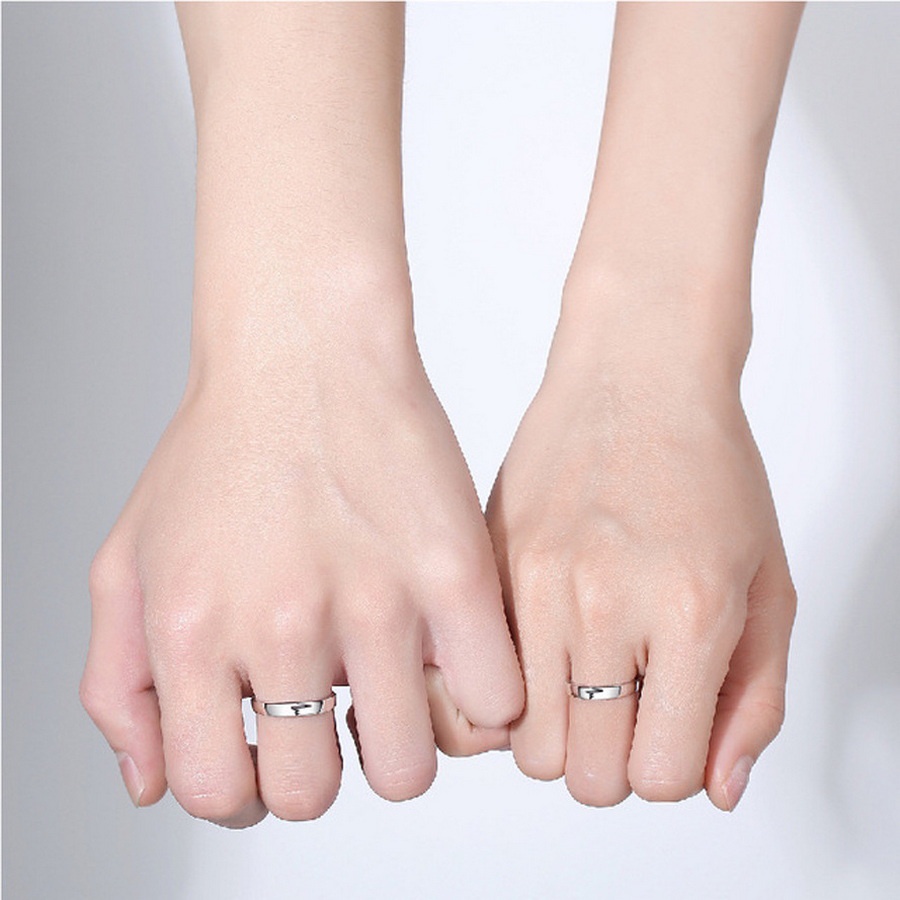 Nhẫn hở RINHOO FRIENDSHIP chống nước không rỉ sét thời trang Hàn Quốc 16 kiểu tùy chọn