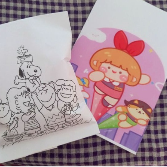 Túi giấy mini đựng bánh kẹo, quà họa tiết dễ thương 14x20cm