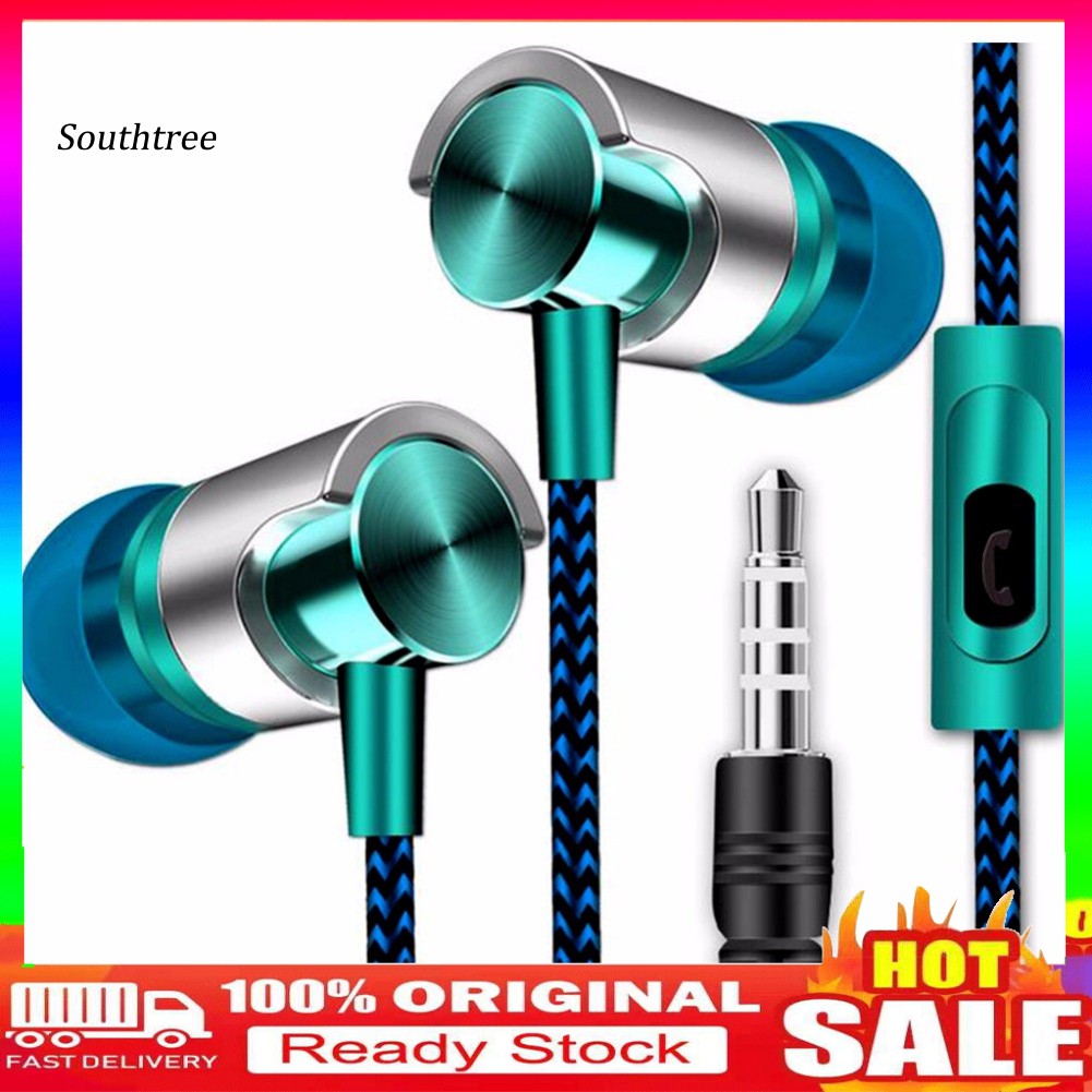 Tai Nghe Nhét Tai Thể Thao Có Dây Chất Lượng Cao Cho Điện Thoại Máy Tính Bảng Mp3