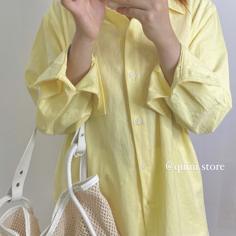 Quini.made - Áo Sơ Mi Form Rộng Chất Đũi Linen - Linen Basic Shirt - QUINI STORE