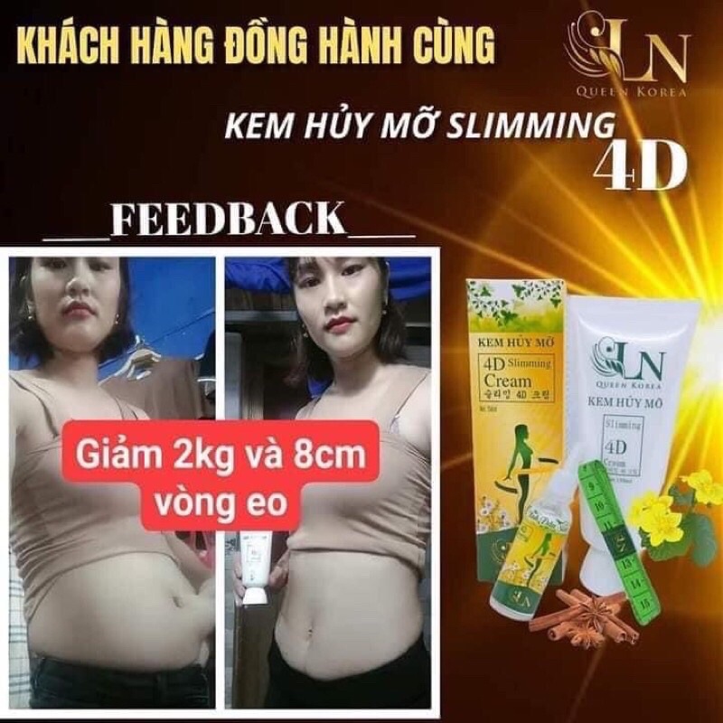 Kem hủy mỡ 4D LN Slimming crean