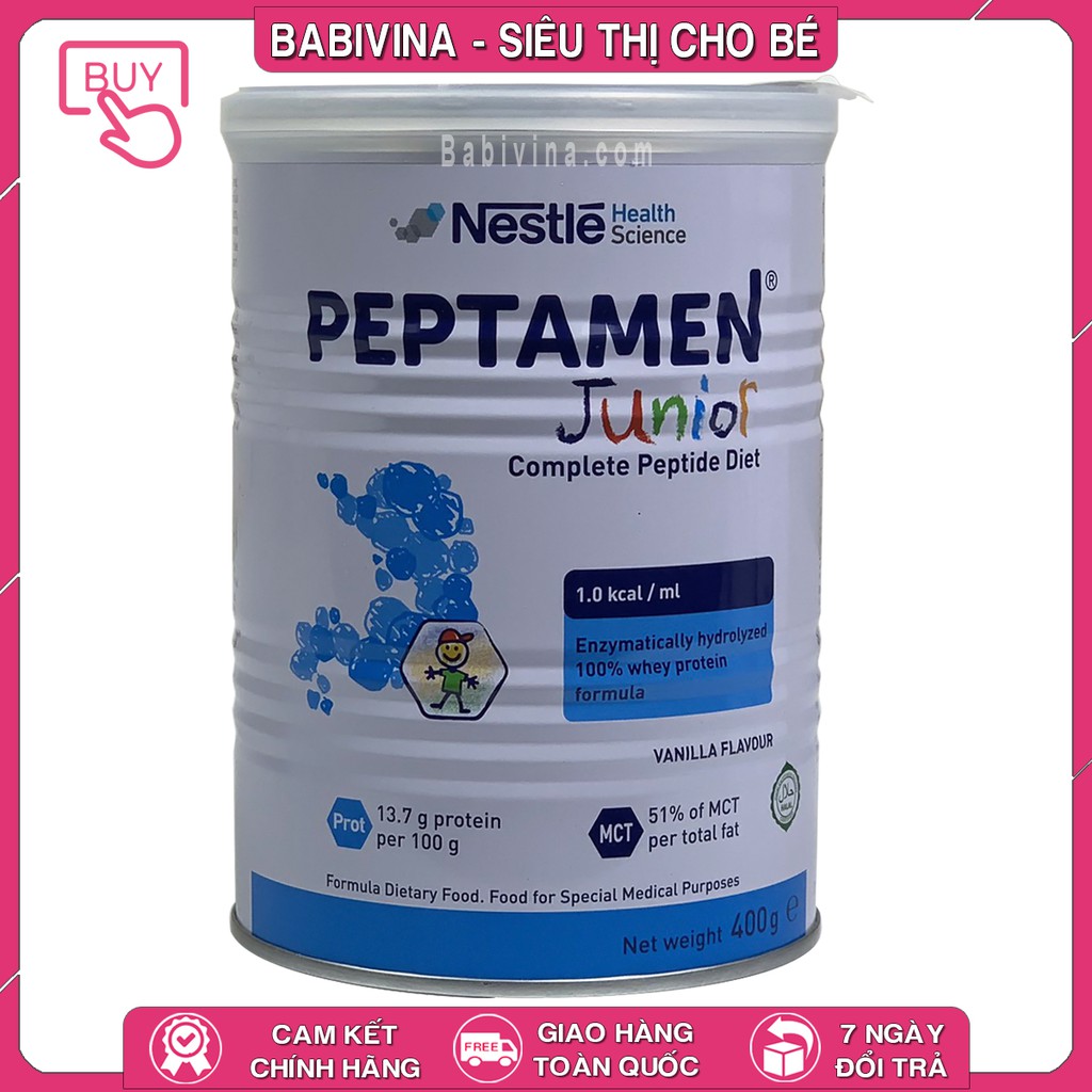 [LẺ GIÁ SỈ] Sữa Peptamen Junior 400g Trẻ Em | Mua Peptamen Chính Hãng Nestle, Date Mới, Giá Tốt Nhất Tại Babivina