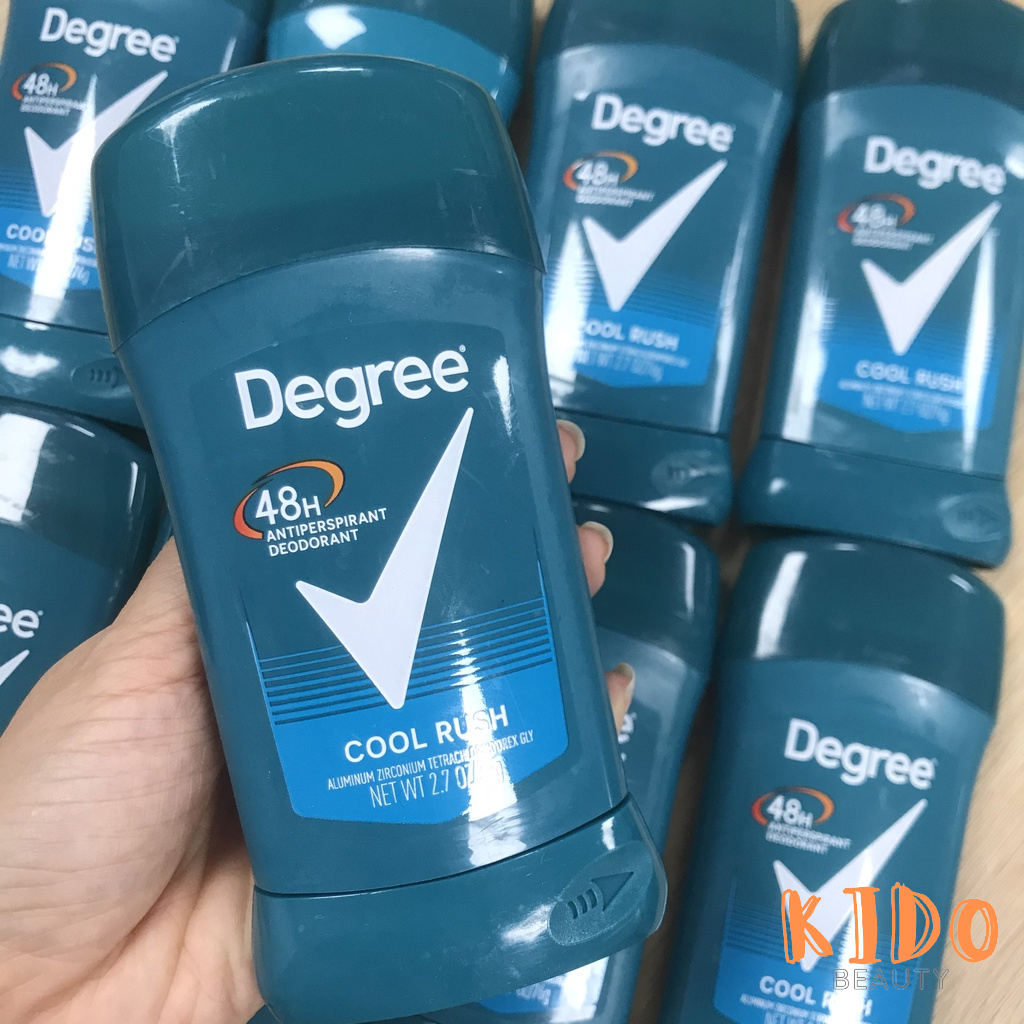 Lăn nách nam Degree khử mùi 48h/72h | Lăn khử mùi dạng sáp cho nam Degree men 76g