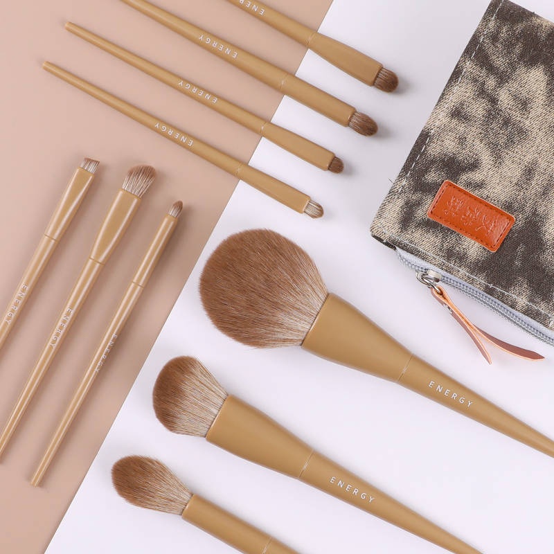 Aino Kiki Makeup Set Brush Eye Shadow Powder Powder Powder Blush High Gloss Kem che khuyết điểm Set Brush Full Set Brush | BigBuy360 - bigbuy360.vn