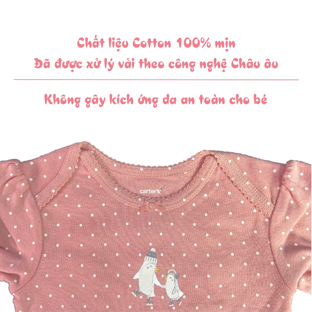 ( GIFT ) Áo Bodysuit cho bé trai và gái từ 0 tháng 100% cotton