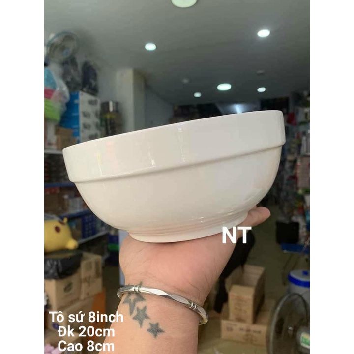 Tô sứ Minh Châu 6inch ~16cm - 8inch 20 cm
