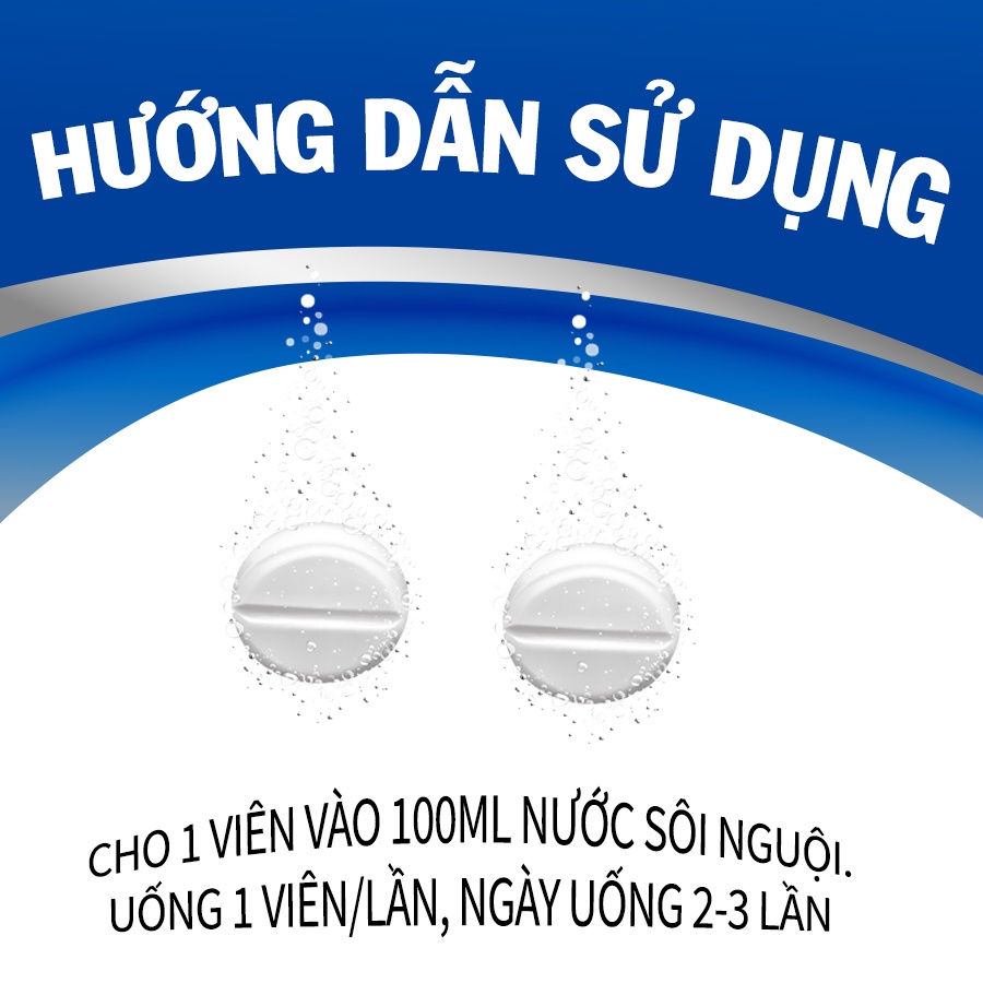 Viên sủi Oresol Pluz giúp cơ thể bù nước và điện giải