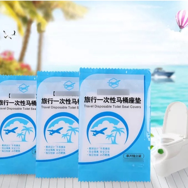 Bộ 5 tấm lót ngồi vệ sinh toilet dùng 1 lần