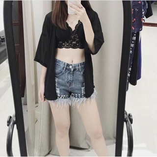 ✨✨áo kimono đen trơn✨✨