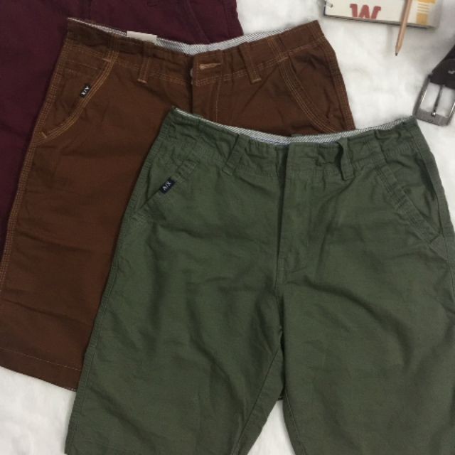Quần Short Kaki Nam Dây Kéo QAB02, Quần Short Nam Chất Coton Dày Dặn, Chất Lượng, Không Xù Lông