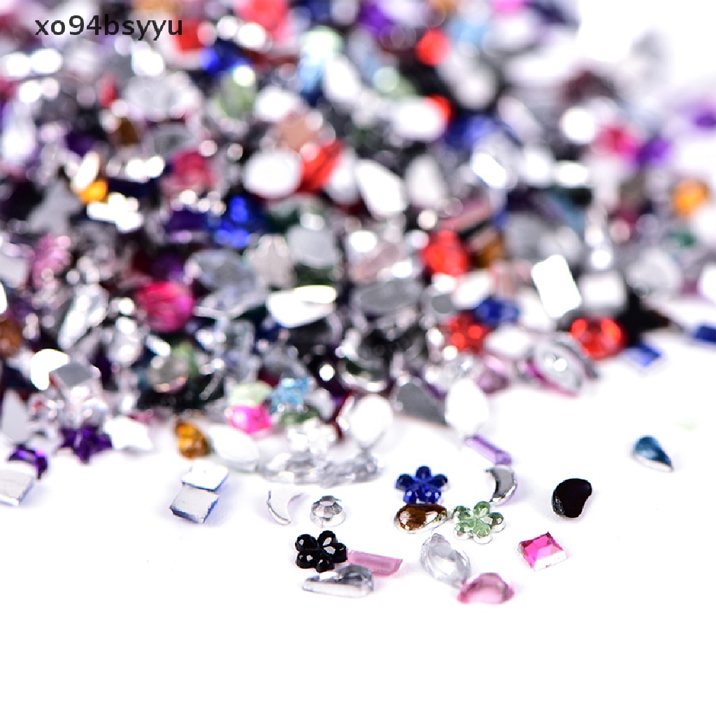 Set 2000 Hạt Đá Acrylic 3D Nhiều Màu Sắc Trang Trí Móng Nghệ Thuật DIY Dành Cho Nữ xo94bsyyu