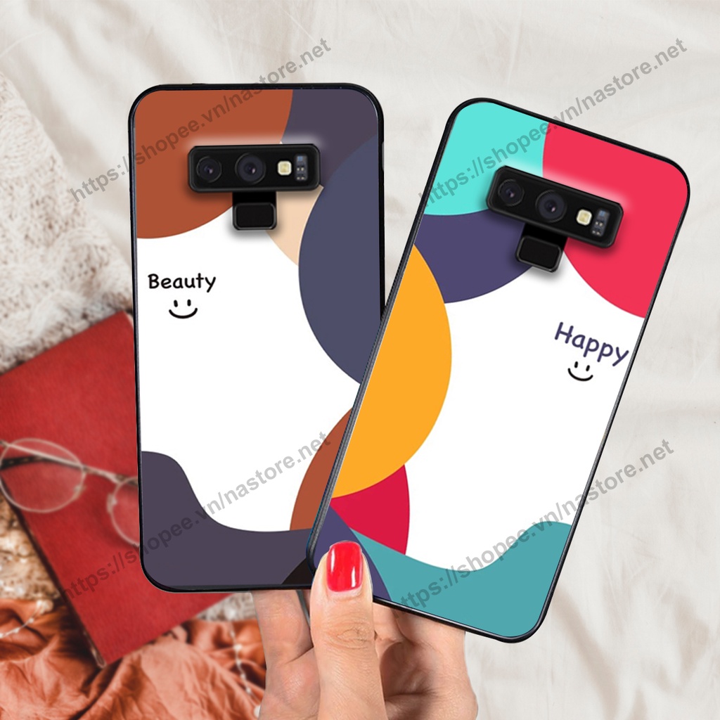 Ốp lưng Samsung Note 8 / Samsung Note 9 mặt cười, họa tiết caro đơn giản đẹp cute
