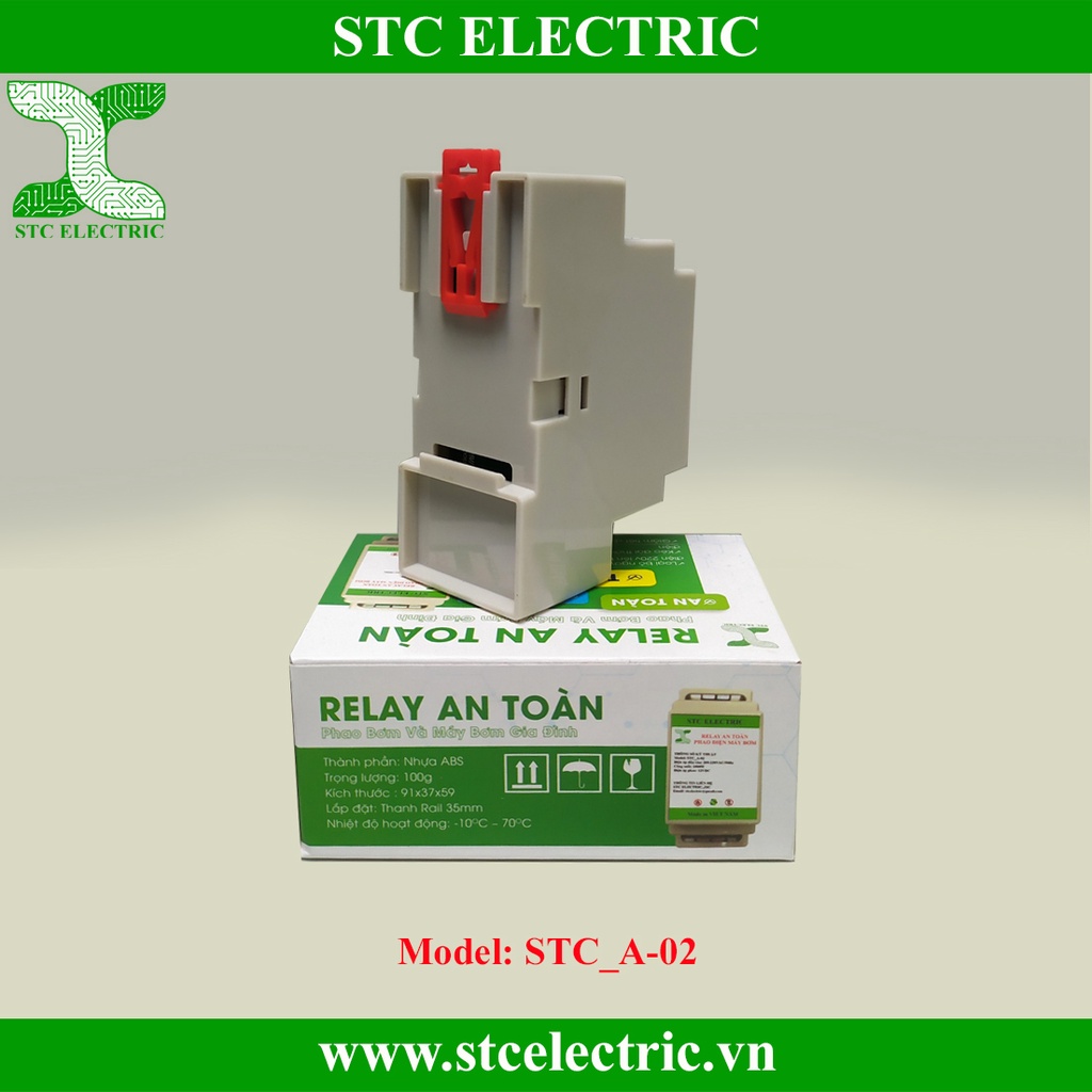Rơ le an toàn cho phao điện, phao điện 12v, rơ le an toàn phao điện CHÍNH HÃNG STC ELECTRIC