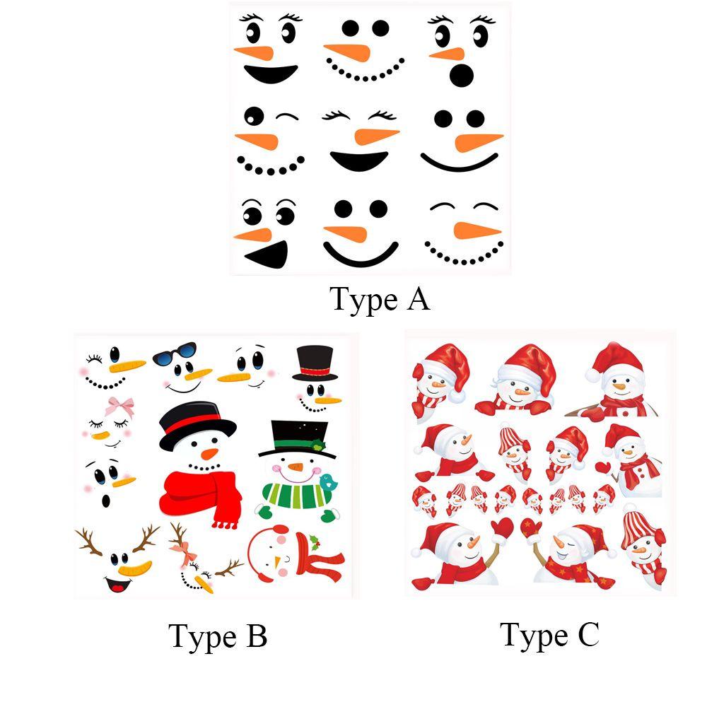 ESPO Miếng Dán Trang Trí Cửa Kính Họa Tiết Giáng Sinh Phản Quang Độc Đáo